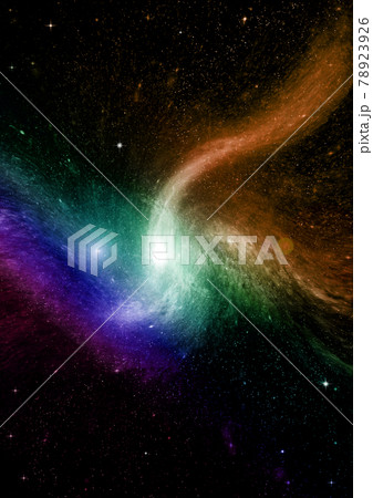 galaxy in a free space. 3D rendering 78923926