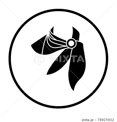 Business Woman Neck Scarf Icon 78925932