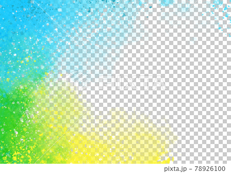 藍黃兩色水彩框 藍黃兩色水彩框 78926100