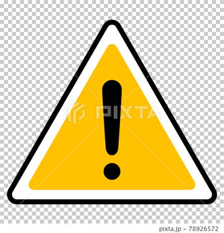 三角形警告圖標(符號、標記、符號、!標記)的矢量圖解 三角形警告圖標(符號、標記、符號、!標記)的矢量圖解 78926572