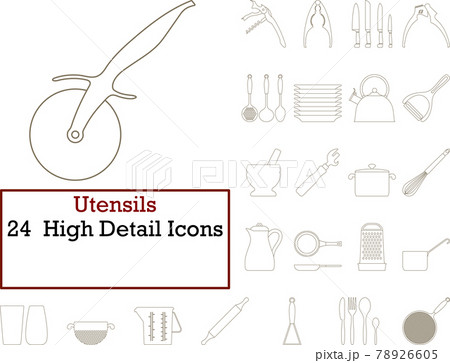 Utensils Icon Set Utensils Icon Set 78926605