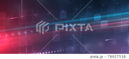 Quantum processing. Deep learning artificial intelligence. Future new technology  for business or science presentation 78927538