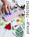 Phone case with pop it on white wooden background 78928042