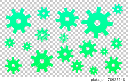 Green gear pattern Green gear pattern 78928248