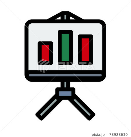 Analytics Stand Icon 78928630