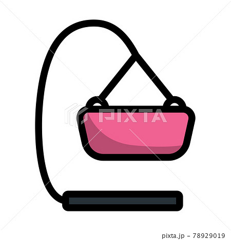 Baby Hanged Cradle Icon 78929019