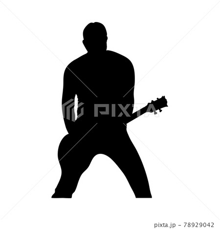 Rock Guitarist Silhouette 78929042
