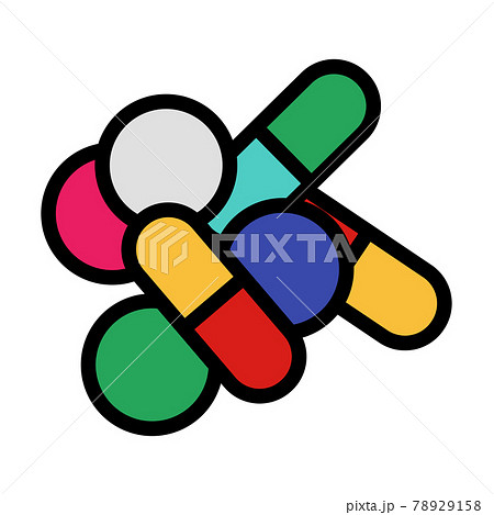 Pill And Tabs Icon 78929158