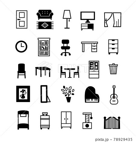 家財道具のアイコンセット 家財道具のアイコンセット 78929435