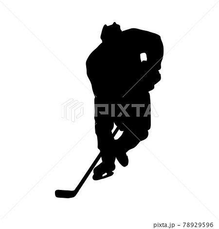Hockey Player Silhouette 78929596