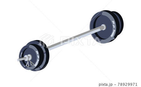 Barbell Big Weight Equipment For Sports Trainingのイラスト素材