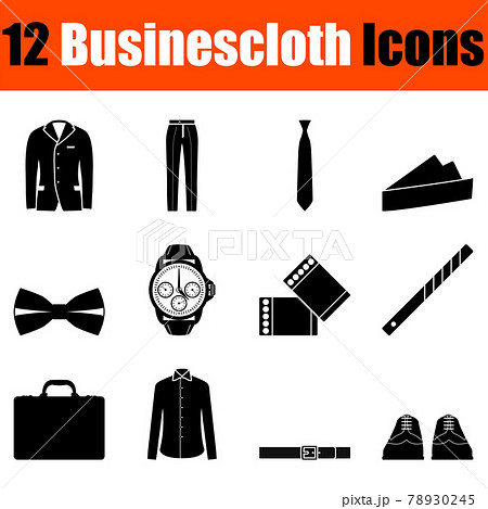 Businescloth Icon Set Businescloth Icon Set 78930245