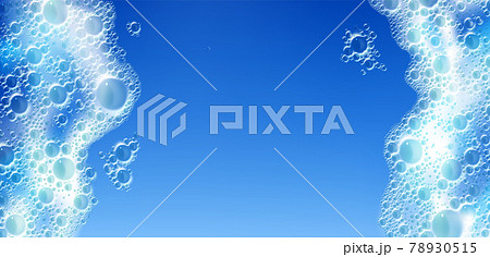 Vector realistic soap foam textureのイラスト素材 [78930515] - PIXTA