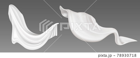 White fly fabric, flying cloth, flowing material 78930718