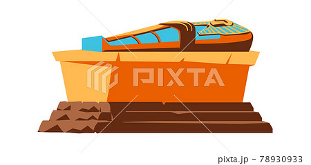 Ancient Egypt vector, pharaoh sarcophagus 78930933