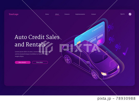Auto credit sales and rentals, loan car purchase 78930988