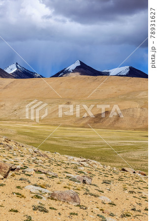 Himalayan landscape near Kyagar Tso lake, Ladakh, India 78931627