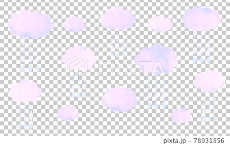 水彩畫的雨雲 78931856