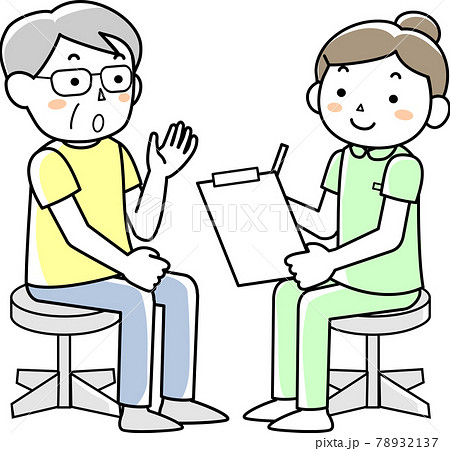 問診をする女性看護師 78932137