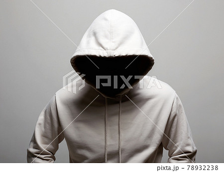 Man in Hood. Boy in a hooded sweatshirt 78932238