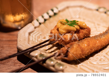 串カツと稚鮎 串カツと稚鮎 78932401