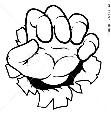 Monster Claw Cartoon Hand 78933138