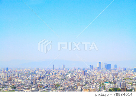 名古屋市、名古屋駅前超高層ビル群の風景 78934014