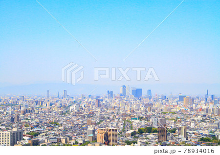 名古屋市、名古屋駅前超高層ビル群の風景 名古屋市、名古屋駅前超高層ビル群の風景 78934016