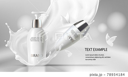 Cosmetic realistic vector cream and deodorant Cosmetic realistic vector cream and deodorant 78934184