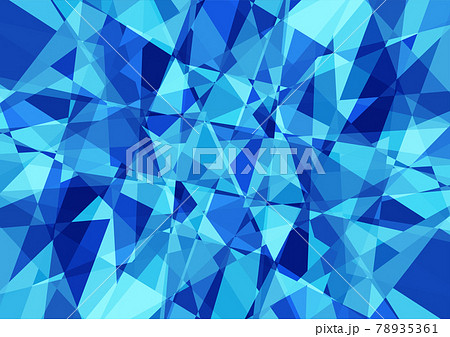 青色のクリスタル調背景素材のイラスト素材