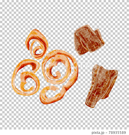 漢方生薬「厚朴（コウボク）」手描き水彩風イラスト 78935589