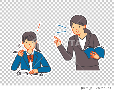 在老師的指導下學習的女學生 78936063