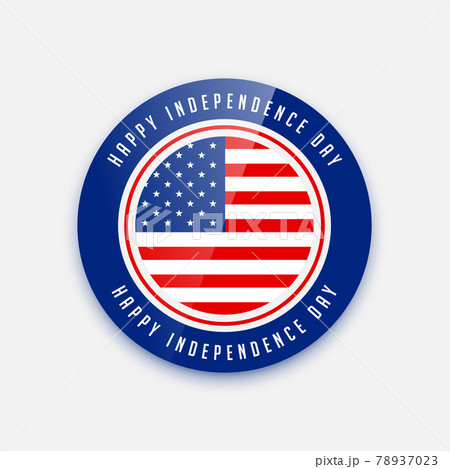 4th of july independence day badge design 78937023