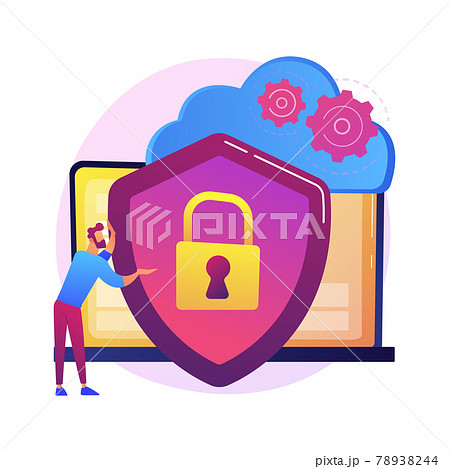 Personal data protection vector concept metaphor 78938244