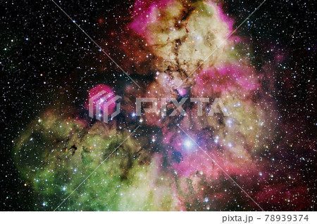 Cluster of stars. Nebula. Elements of this image furnished by NASA 78939374