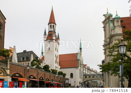 ドイツ バイエルン州 ミュンヘン旧市庁舎の写真素材