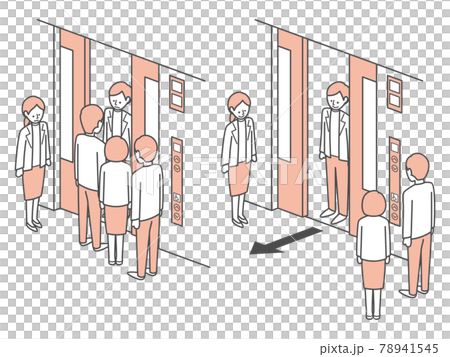 simple isometric illustration of elevator 78941545