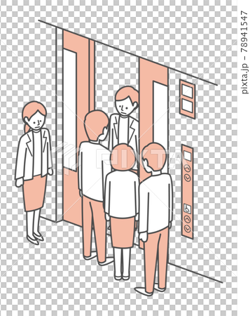simple isometric illustration of elevator 78941547