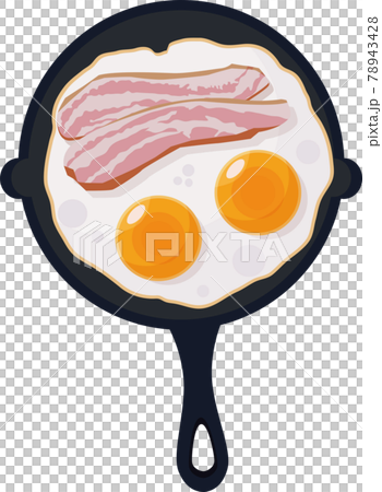 Eggs and Bacon PNG Vector Clipart​