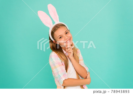 Adorable sweetie. Cute little girl wearing bunny ears Adorable sweetie. Cute little girl wearing bunny ears 78943893