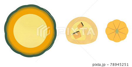 かぼちゃスイーツ まるごとかぼちゃプリン・かぼちゃのロールケーキ・かぼちゃの練り切り かぼちゃスイーツ まるごとかぼちゃプリン・かぼちゃのロールケーキ・かぼちゃの練り切り 78945251
