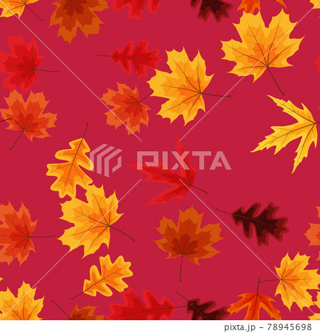 Autumn seamless pattern background with falling leaves. Vector Illustration EPS10 Autumn seamless pattern background with falling leaves. Vector Illustration EPS10 78945698