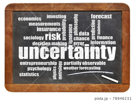 uncertainty and risk word cloud 78946231