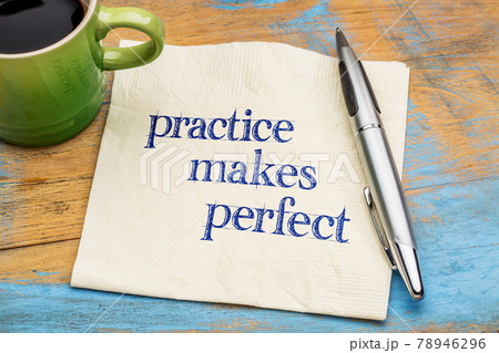 practice makes perfect on napkin 78946296