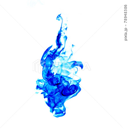 blue flames isolated on white background 78948386