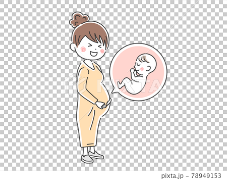 一名年輕孕婦的插圖 一名年輕孕婦的插圖 78949153