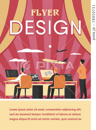 Flight control center isolated flat vector illustration Flight control center isolated flat vector illustration 78950731