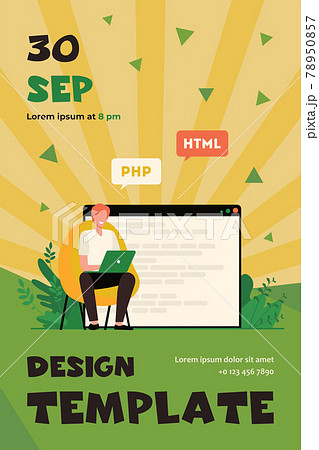 Developer writing code for website 78950857