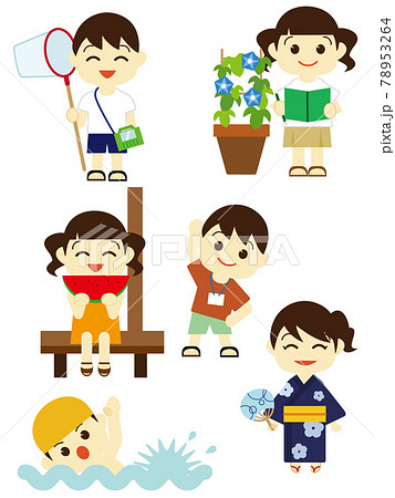 夏休みの子供まとめ 夏休みの子供まとめ 78953264