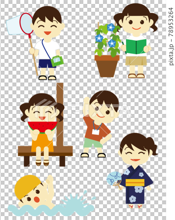Summer vacation children summary Summer vacation children summary 78953264